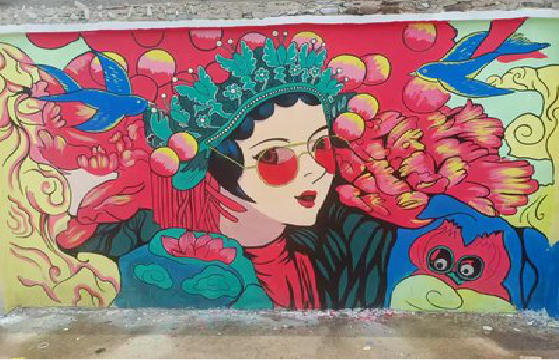 瑞昌墙体彩绘-网红墙