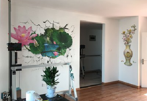 瑞昌墙体彩绘相比墙纸的优势。