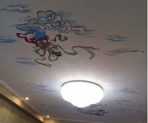 瑞昌如何快速绘制天花板上的手绘墙？